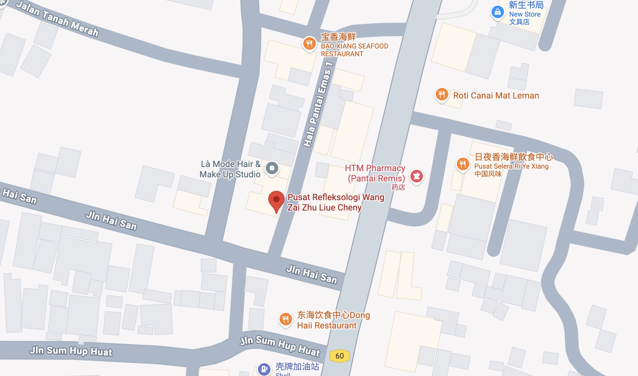 Pasar Mini Lima Puluh Sen map