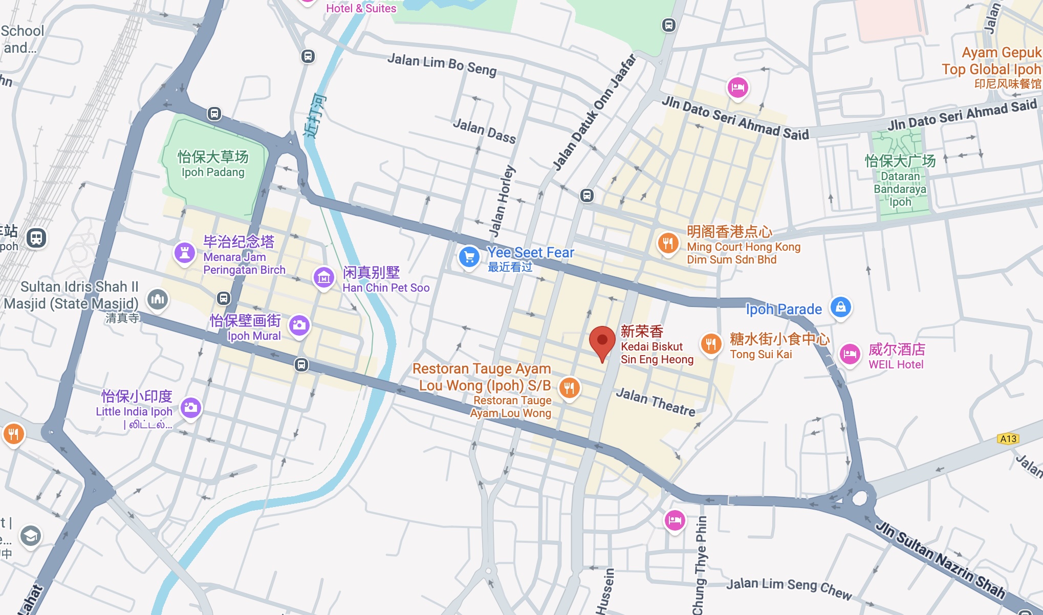 Kedai Biskut Sin Eng Heong map