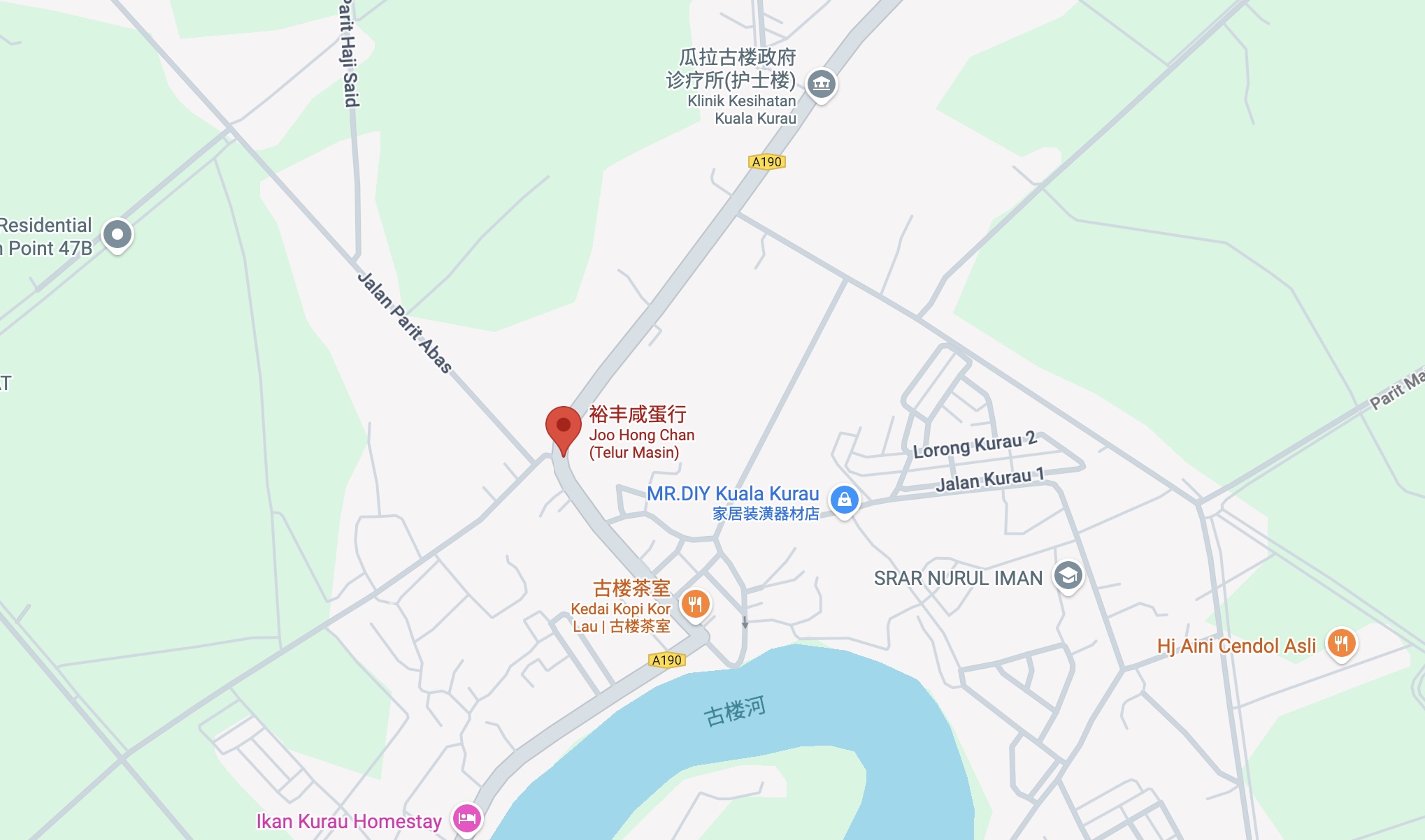 Joo Hong Chan (Telur Masin) map