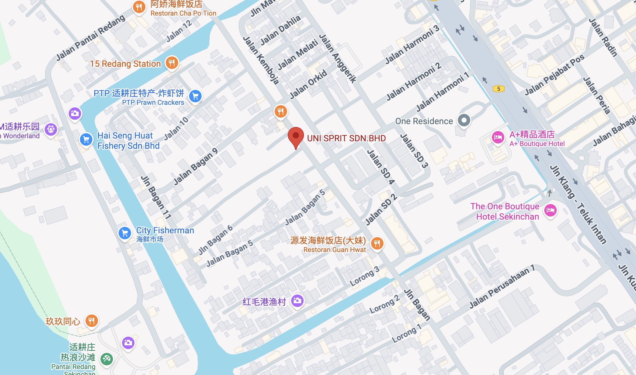 Uni Sprit Sdn.Bhd map