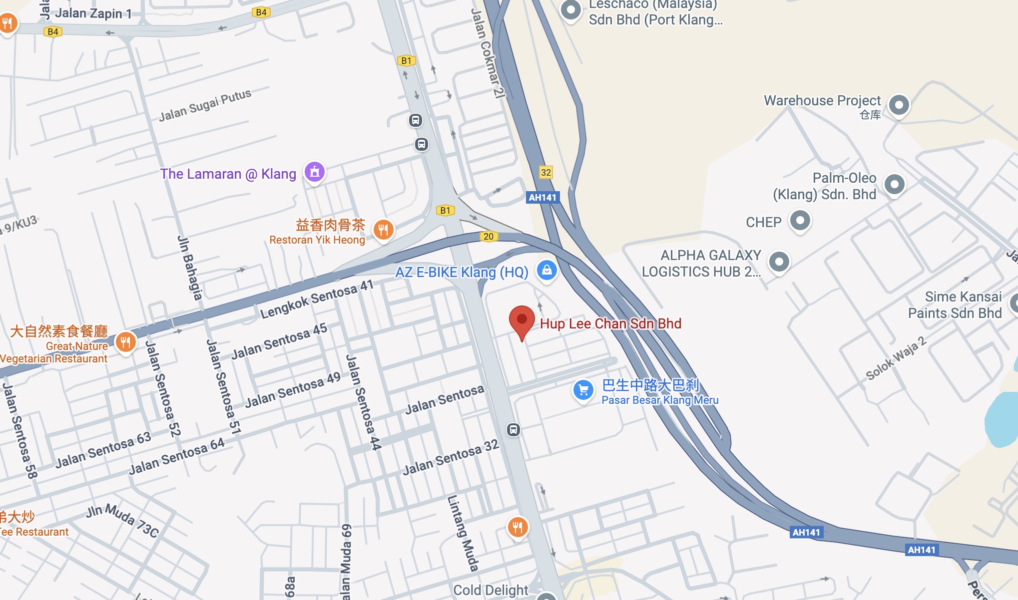 Hup Lee Chan Sdn Bhd map