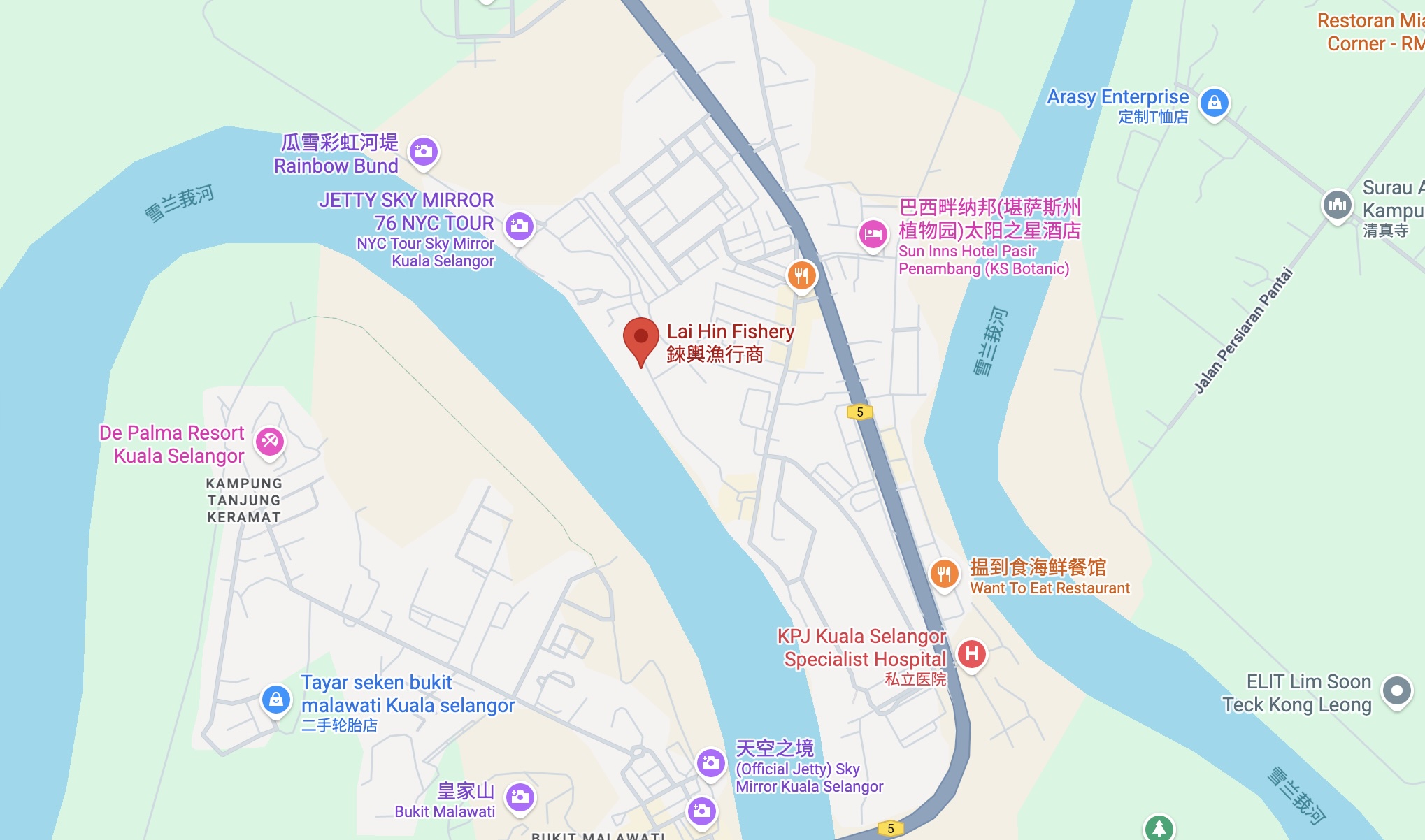 LAI HIN ENTERPRISE map