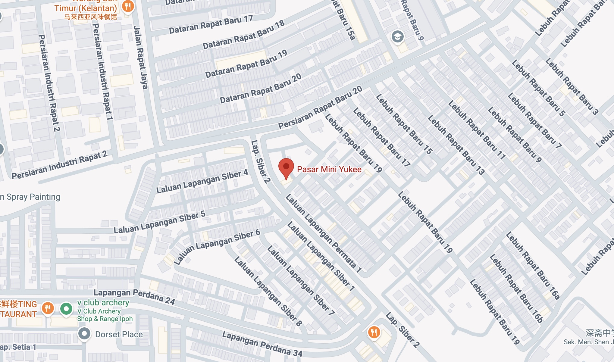 Pasar Mini Yukee map